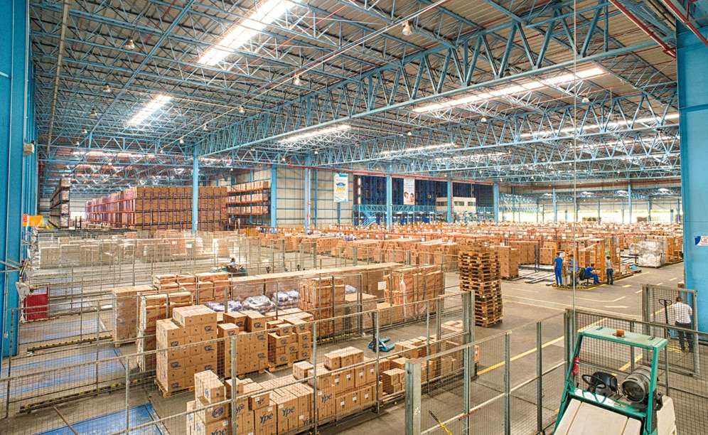 La instalación de Ypê en São Paulo tiene capacidad para 24.168 palets