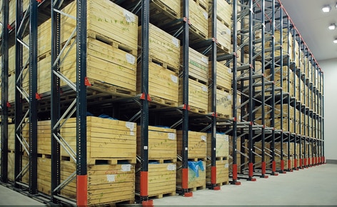 Los racks penetrables de Mecalux han demostrado su resistencia frente a los terremotos en la planta que el productor de frutas y verduras congeladas Alifrut tiene en Quilicura (Santiago de Chile)