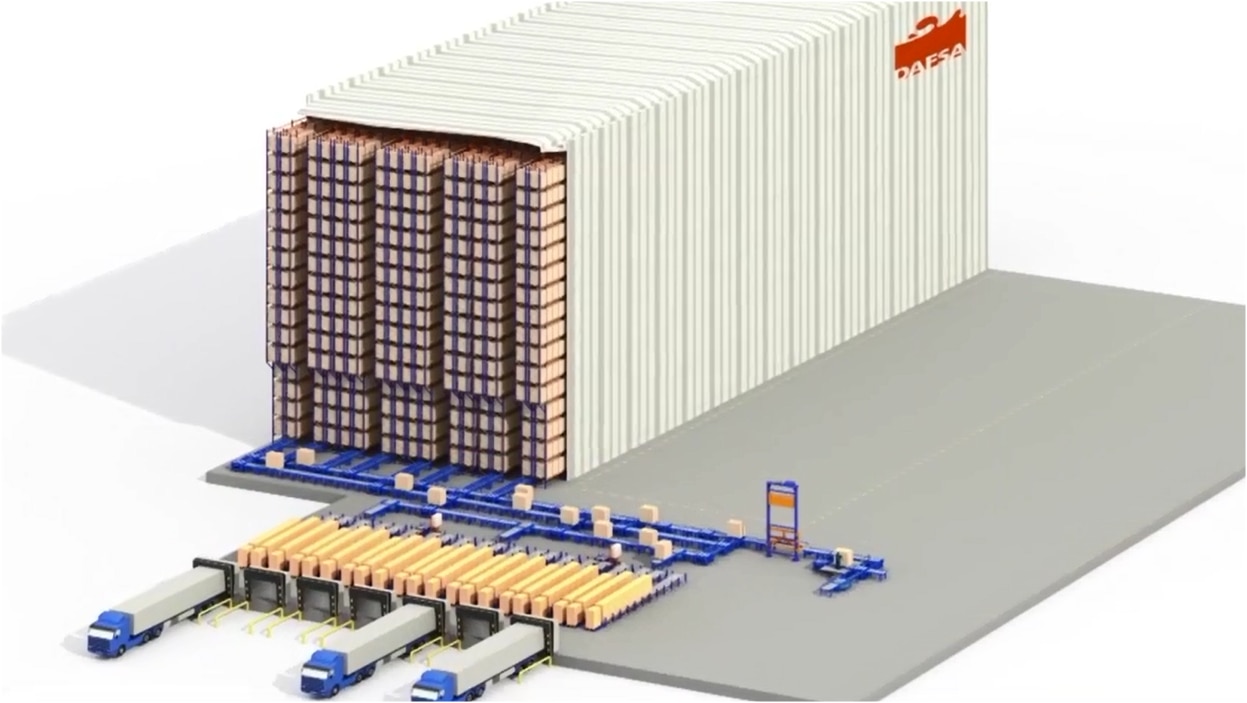 Almacén autoportante automático de Dafsa