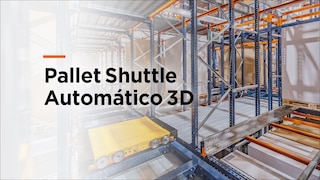 ¿Cómo funciona el Pallet Shuttle Automático 3D?