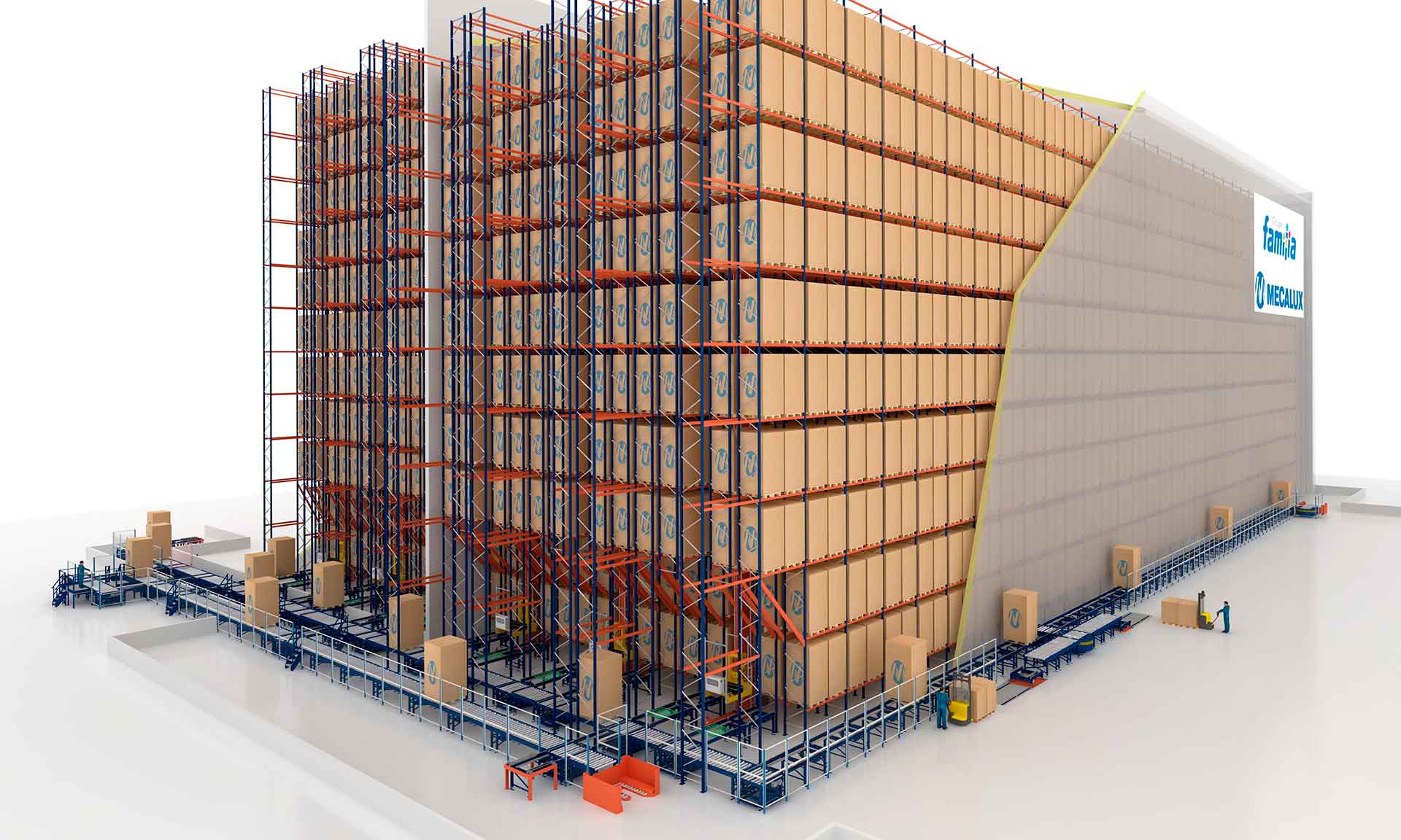 El depósito de Grupo Familia posee una capacidad para alojar 19.000 pallets