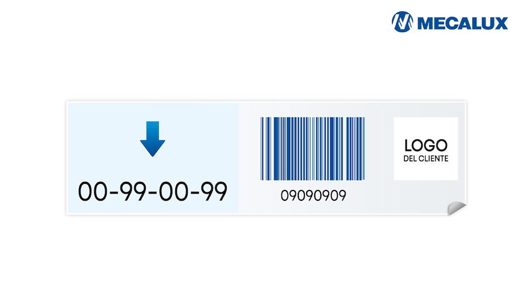 Las etiquetas de racks para pallets suelen colocarse en horizontal, sobre el larguero