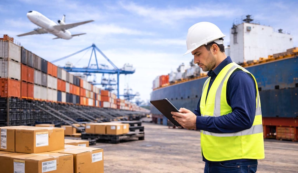 Forwarding y freight forwarding designan el servicio, y forwarder, freight forwarder y agente de carga a quien lo presta