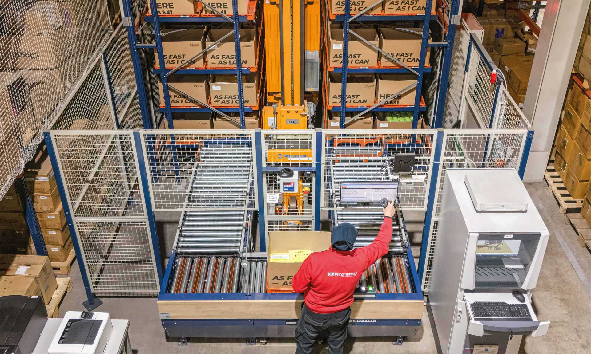 Get Impressed optimiza su logística con un depósito miniload en Turín
