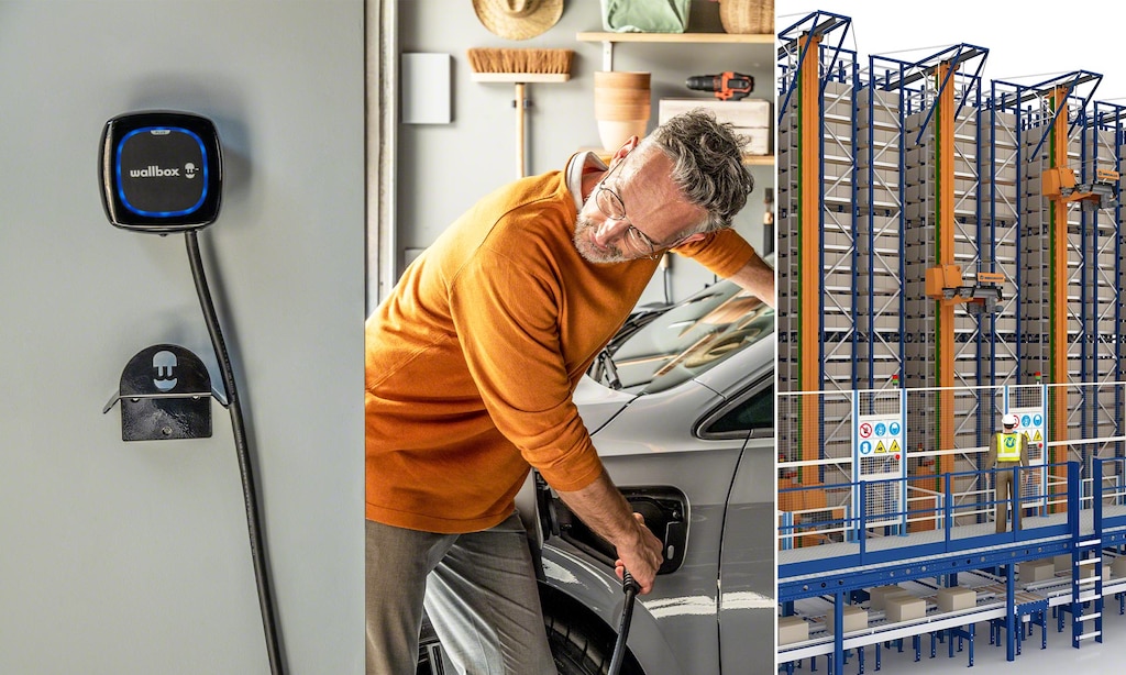 Nuevo almacén de Wallbox con cargadores de coches eléctricos en Barcelona 